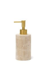 Doğal traverten sabunluk Bronz başlıklı şık banyo aksesuarı