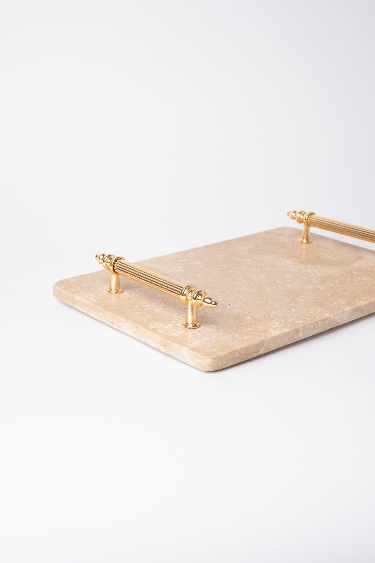 Traverten Sunum, Nişan Tepsisi 20x30 Gold Kumru