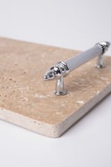 Traverten Sunum, Nişan Tepsisi 20x30 Gümüş Kumru