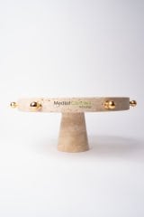 Traverten  Pasta & Sunum Standı Gold Detaylı