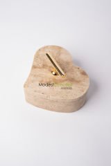 Traverten Kalp Kase Gold Kulp