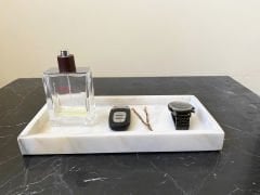 Beyaz Mermer Kutu & Düzenleyici 15x30