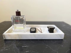 Beyaz Mermer Kutu & Düzenleyici 15x30