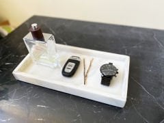 Beyaz Mermer Kutu & Düzenleyici 15x30