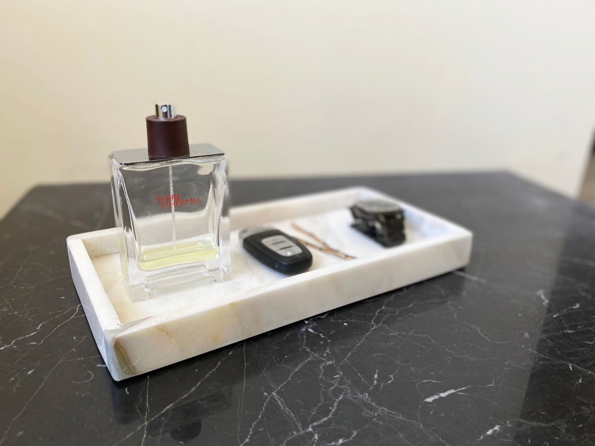 Beyaz Mermer Kutu & Düzenleyici 15x30