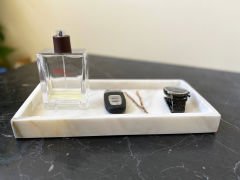 Beyaz Mermer Kutu & Düzenleyici 15x30