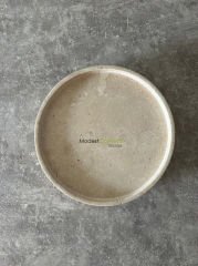 Traverten Yuvarlak Tepsi, Traverten Yuvarlak Sunum Mermer Silindir Ayaklı 28cm