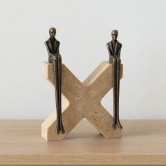 Doğal traverten  taş X dekoratif obje