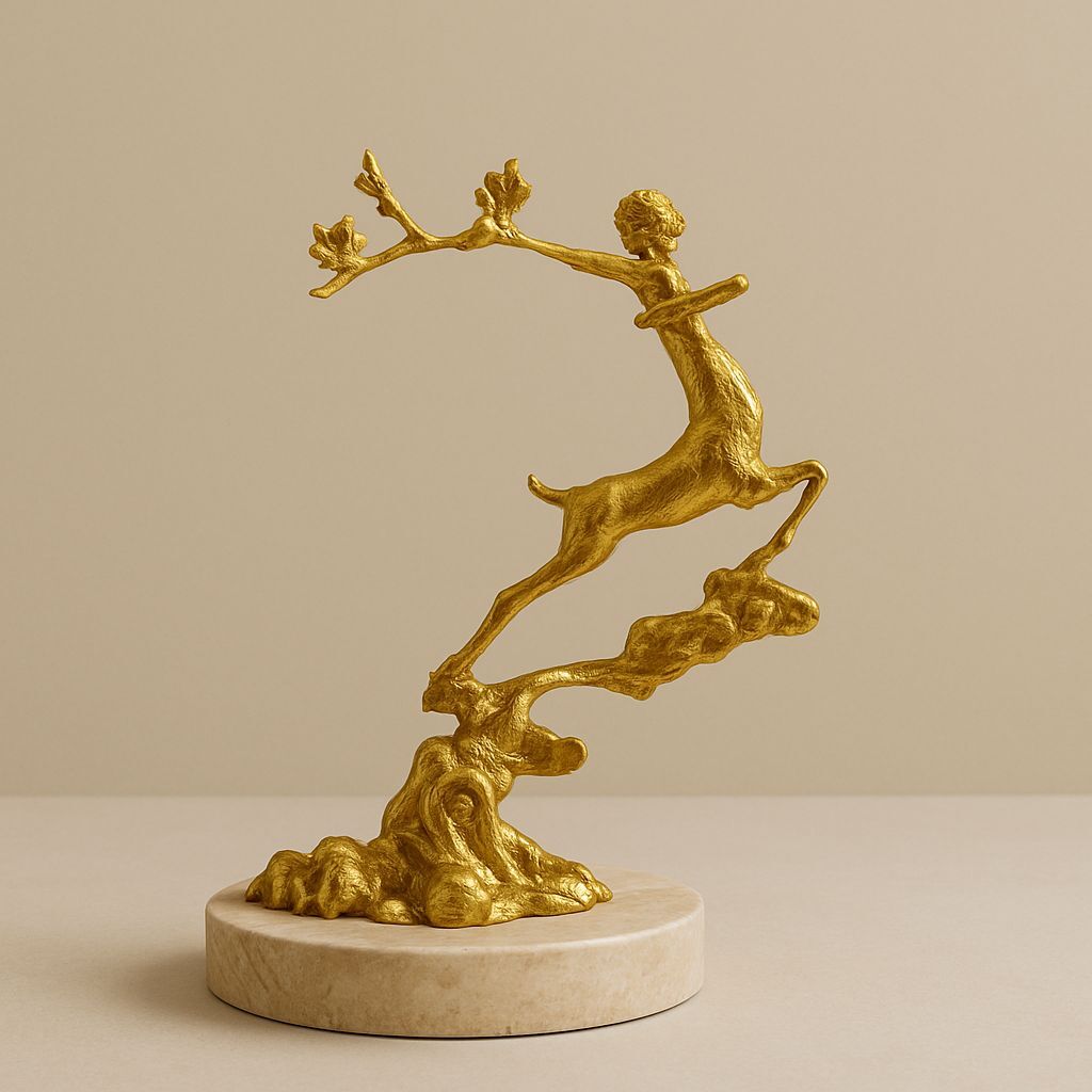 Gold obje mermer taban