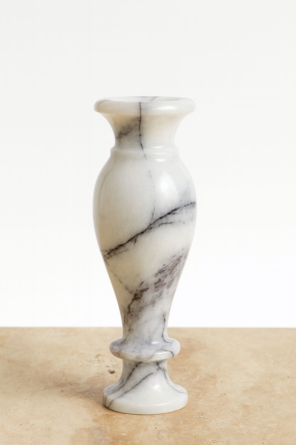 Doğal mermer dekoratif vazo Leylak mermer vazo