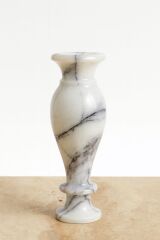 Doğal mermer dekoratif vazo Leylak mermer vazo