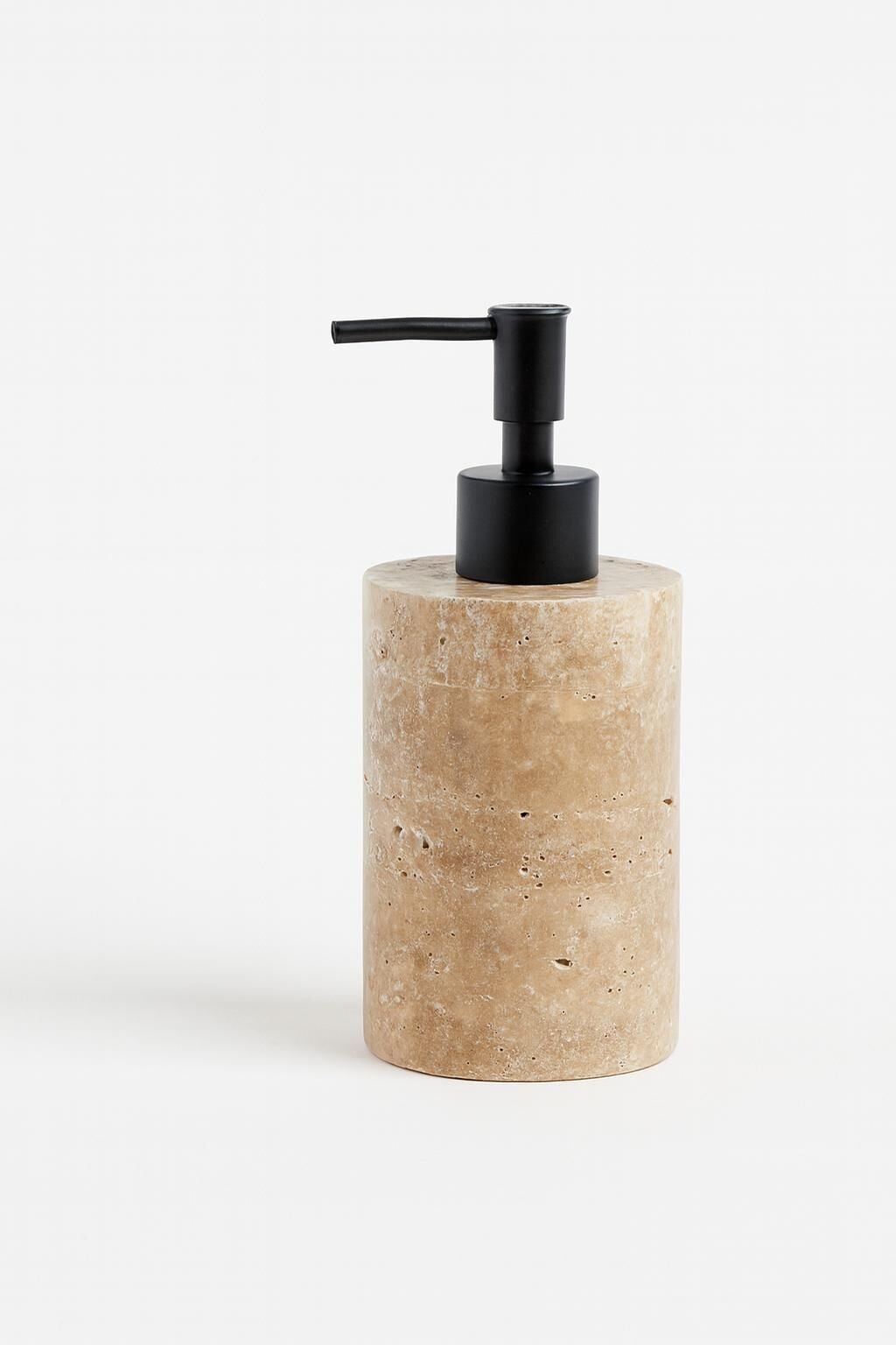 Doğal traverten sabunluk MAT SİYAH başlıklı şık banyo aksesuarı