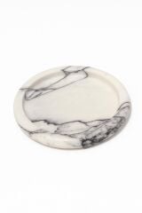 Afyon menekşe mermer tepsi - Yuvarlak tepsi