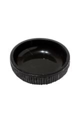 Siyah patlatma kase Siyah doğal taş kase