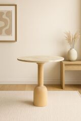 Kadeh ayak Traverten üstlü Orta Sehpa