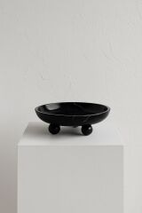 Top ayak kase -  Siyah mermer kase