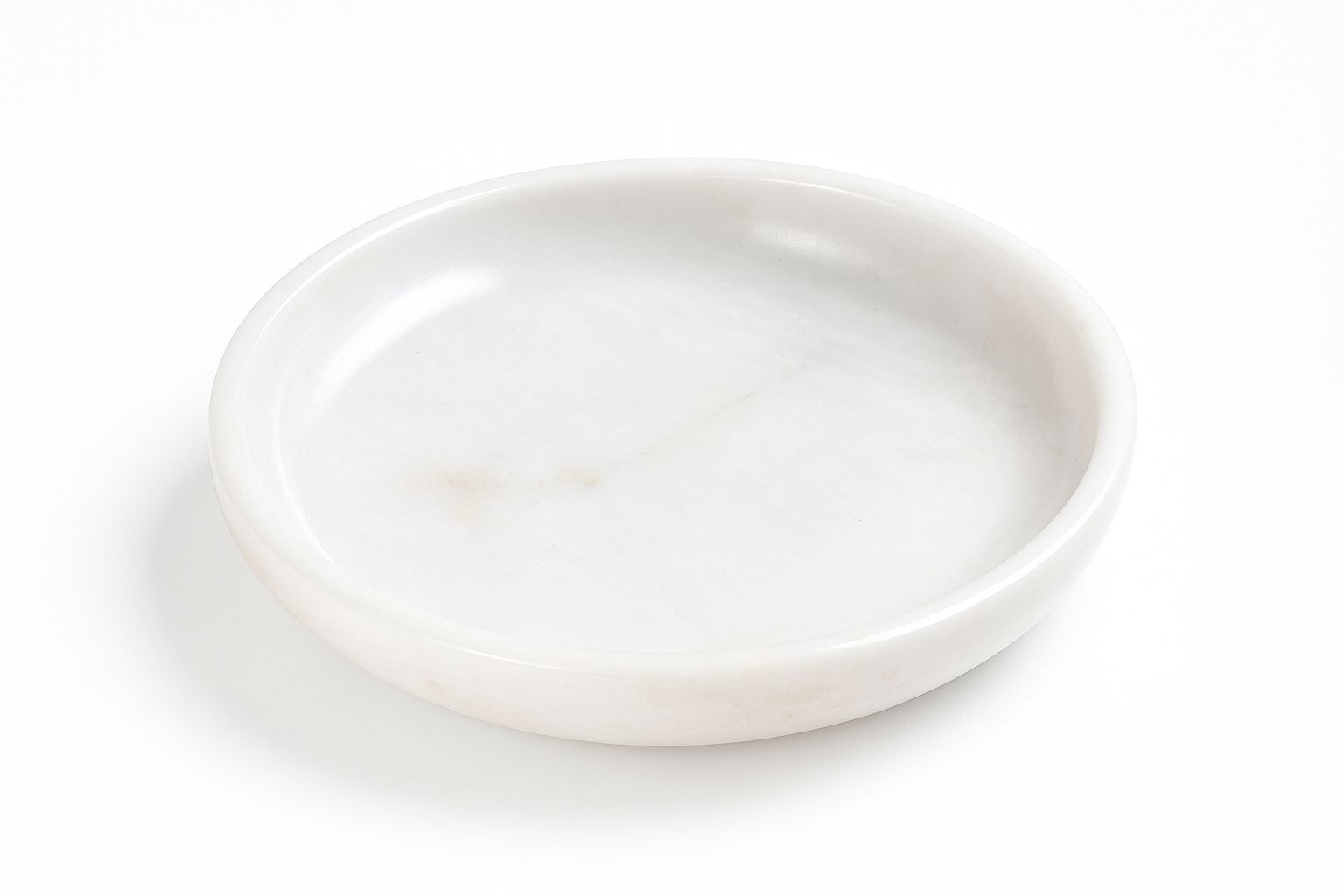 Beyaz Mermer Sunum /Dekor Kase