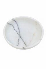 Afyon beyaz mermer - dekoratif kase