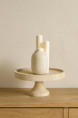 Doğal Traverten dekoratif stand - sunum tepsisi