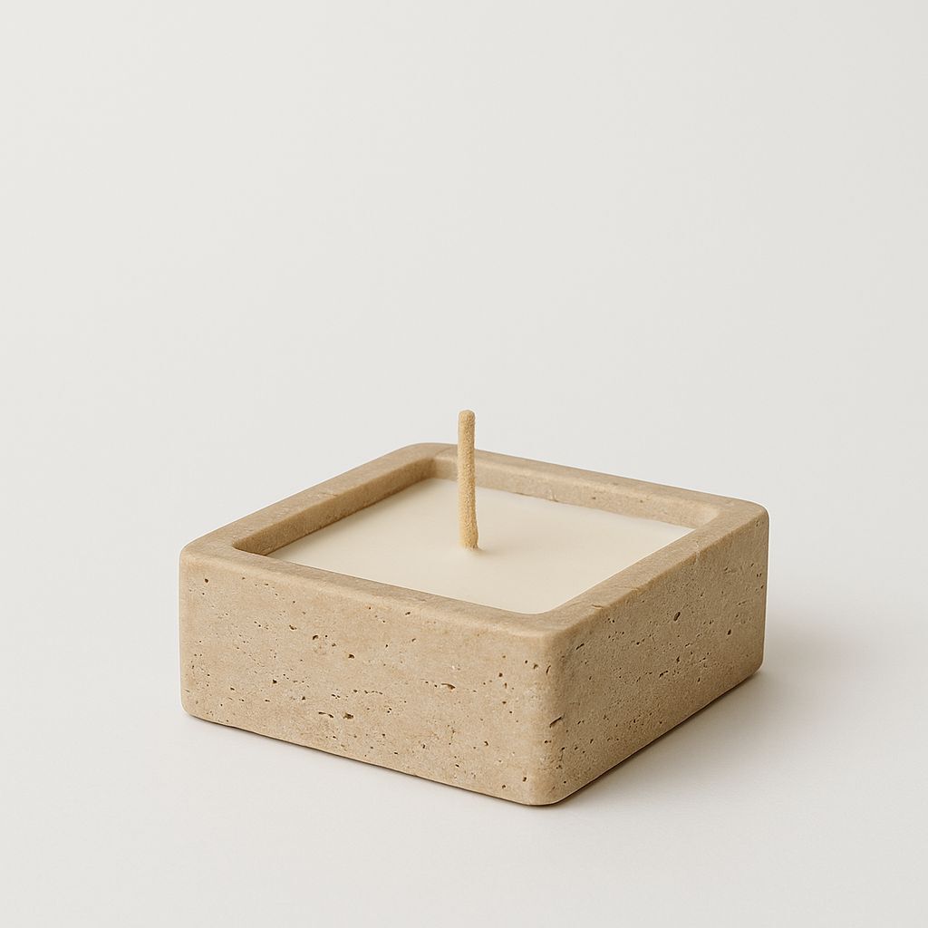 Sandal wood esanslı Traverten mum