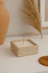 Sandal wood esanslı Traverten mum