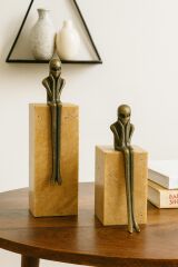 Düşünen figürlü 2'li dekoratif set