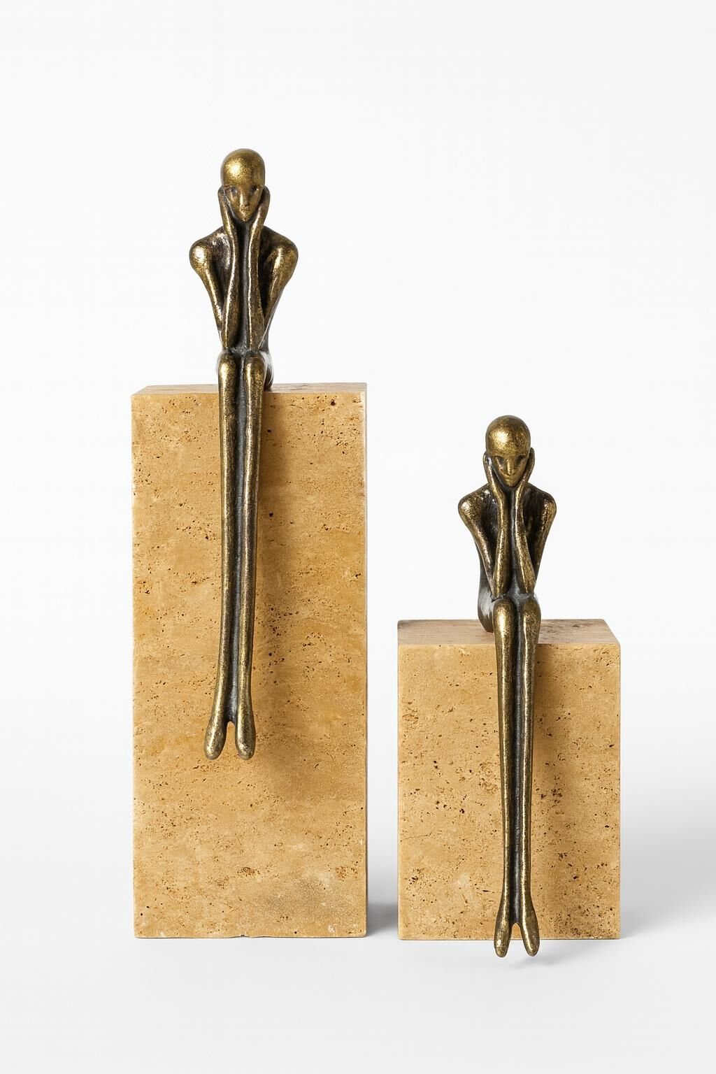 Düşünen figürlü 2'li dekoratif set