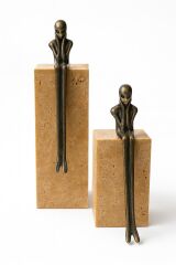 Düşünen figürlü 2'li dekoratif set