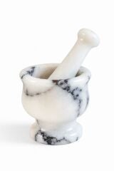 Doğal Menekşe mermer Havan & Dövücü