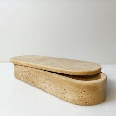 Traverten kutu - Doğal taş dekoratif kutu