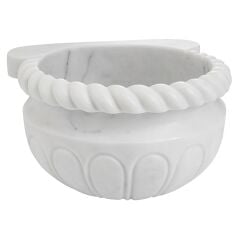 Doğal beyaz mermer hamam kurnası