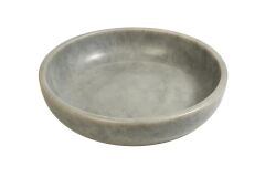 Doğal gri mermer kase - Dekoratif kase