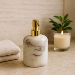 Doğal menekşe sıvı sabunluk - Gold pompa'lı