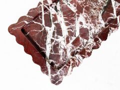 Vişne mermer tepsi - dekoratif tepsi