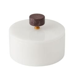 Beyaz mermer kase - Vişne mermer obje