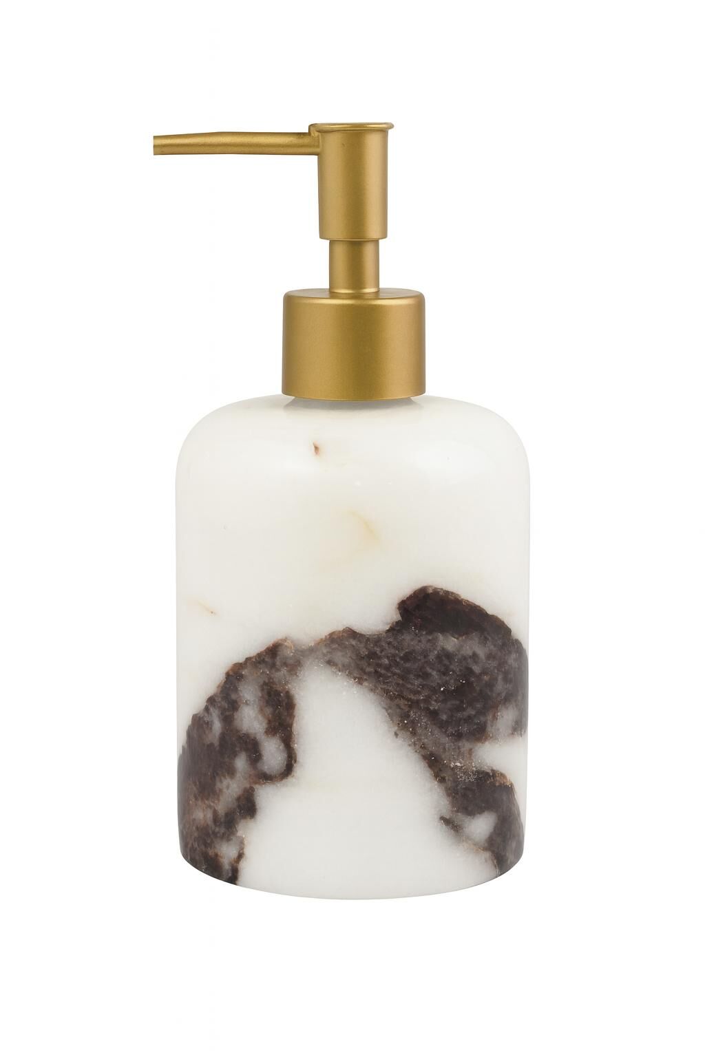 Menekşe mermer sıvı sabunluk - Bronz pompalı