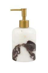 Menekşe mermer sıvı sabunluk - Bronz pompalı