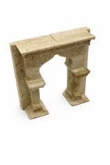 Traverten Doğal Taş Antik Kitap Tutucu (2'Lİ SET)