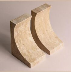 Traverten kitap tutucu