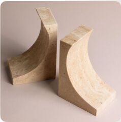 Traverten kitap tutucu