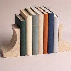 Traverten kitap tutucu