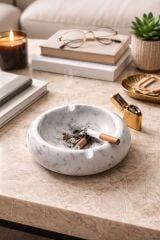 Doğal mermer küllük - Doğal beyaz mermer küllük