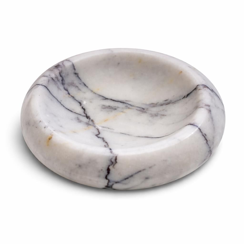 Menekşe mermer takı & anahtarlık kasesi