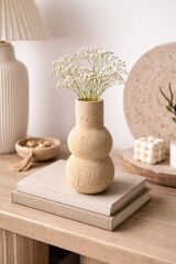 Traverten Form Dekoratif Vazo