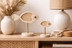 Marina Hazeran Traverten Balık Biblo Seti (2’li)