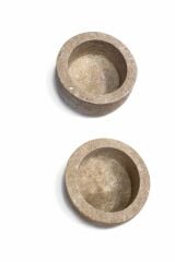 Doğal Traverten Kase 2'li Set