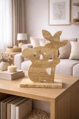 Doğal Traverten Koala Dekoratif Obje – Modern Taş Biblo