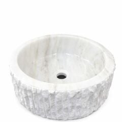 Doğal Mermer Kurna Lavabo – El İşçiliği Patlatma Lavabo