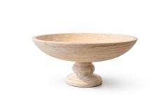 Traverten Ayaklı Dekoratif Kase