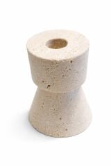 Doğal Traverten Minimal Şamdan Seti (2’li)